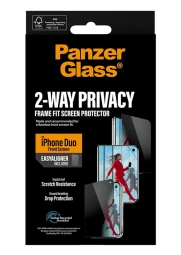Panzerglass iPhone Duo privacy apsauginis stikliukas, skaidri, 1 nuotrauka