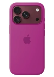 Apple iPhone 18 Pro silikoninis dėklas su MagSafe, magenta, 1 nuotrauka