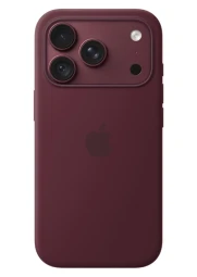 Apple iPhone 18 Pro Max silikoninis dėklas su MagSafe, burgundy, 1 nuotrauka