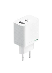 Oppo Supervooc tinklo įkroviklis su USB-A ir USB-C jungtimis - 45W, balta, 1 nuotrauka