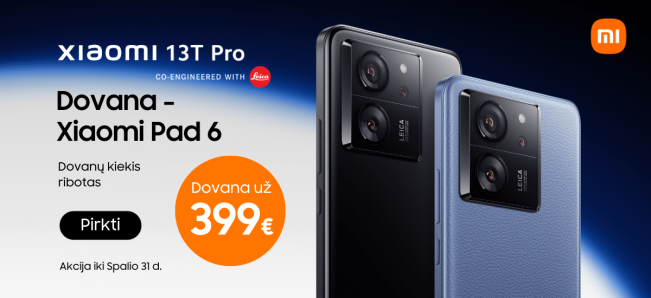 Xiaomi 13T Pro akcija dovana
