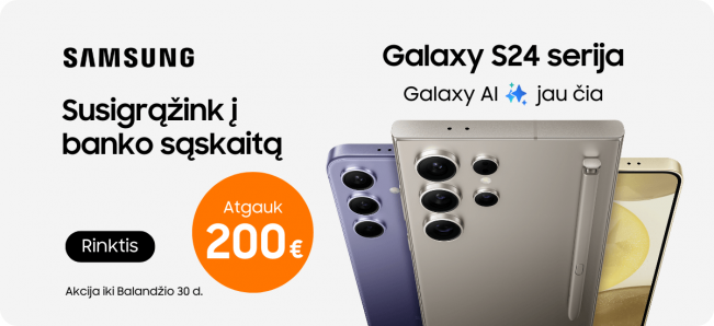 Samsung Galaxy S24 serija su 200 eur nuolaida, Mobili prekyba