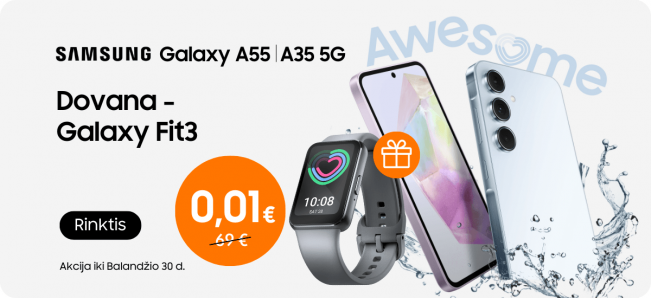 Samsung Galaxy A35 | A55 5G su dovana - Galaxy Fit3, Mobili prekyba