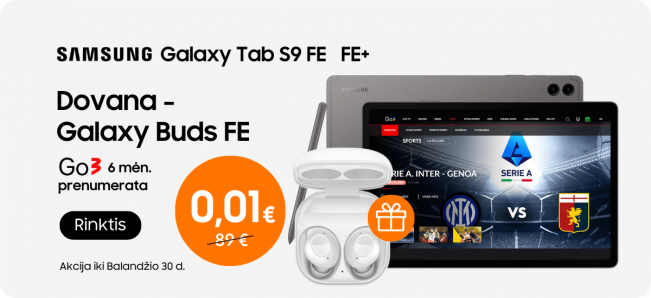 Samsung Galaxy Tab S9 FE akcija dovana Galaxy Buds FE, Mobili prekyba