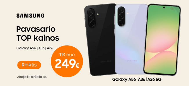 Samsung Galaxy A56 A36 A26 akcija, Mobili prekyba
