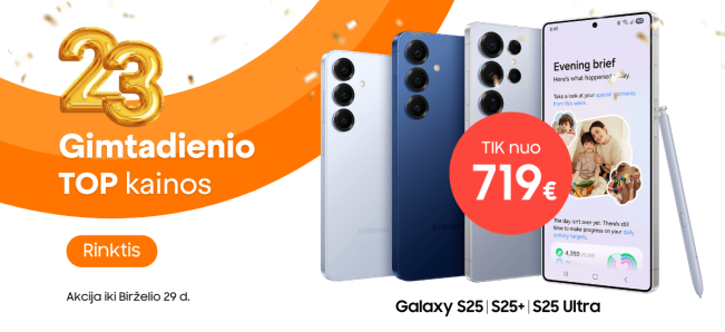 Samsung Galaxy S25 serija naujiena akcija, Mobili prekyba