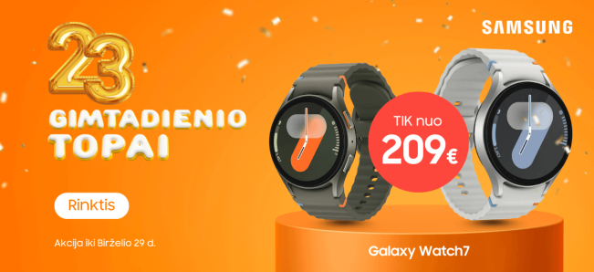Samsung Galaxy Watch7 akcija, Mobili prekyba