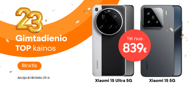 Xiaomi 15, Xiaomi 15 Ultra akcija, Mobili prekyba