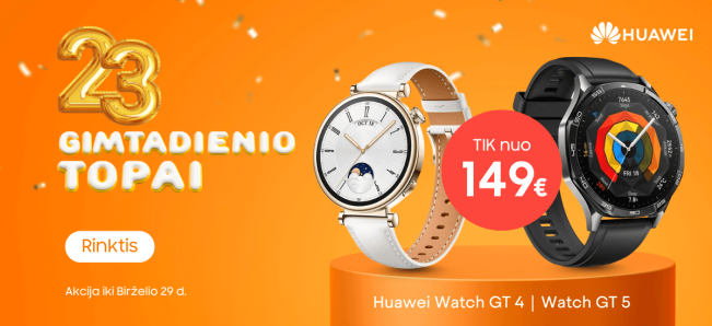 Huawei Watch GT 5, GT 4 akcija, Mobili prekyba