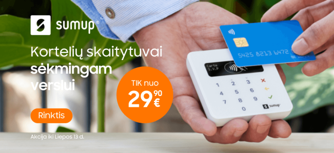 Sumup kortelių skaitytuvai - bet kokio tipo verslui, Mobili prekyba