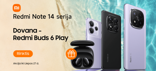 Dovana - Redmi Buds 6 Play ausinės, Mobili prekyba