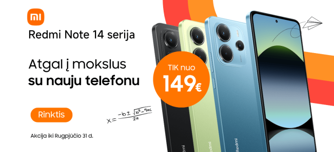 Xiaomi Redmi Note 14 serija, akcija, Mobili prekyba