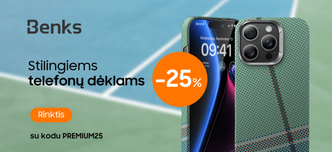 Benks dėklams 25proc nuolaida, Mobili prekyba