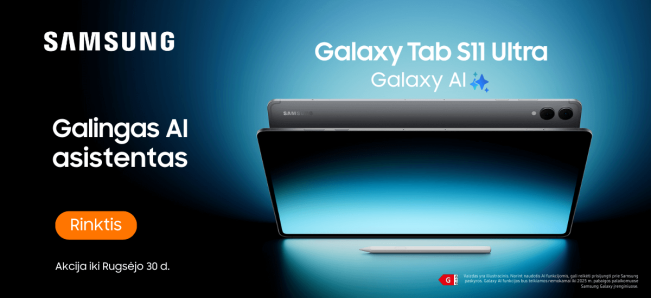 Samsung Galaxy Tab S11 Ultra akcija, naujiena, Mobili prekyba