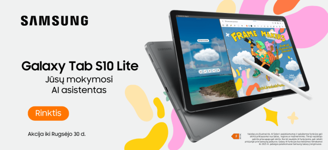 Samsung Galaxy Tab S10 Lite akcija, Mobili prekyba