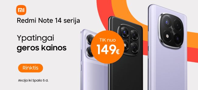 Xiaomi Redmi Note 14 serija, akcija, Mobili prekyba