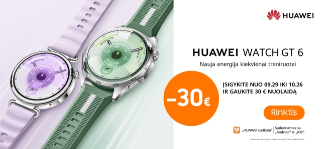 Huawei Watch GT 6 akcija, Mobili prekyba
