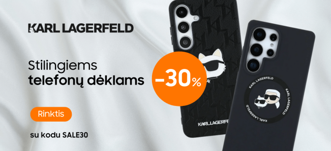 30% nuolaida Karl Lagerfeld dėklams. Mobili prekyba