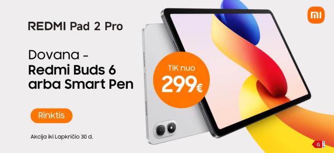 Redmi Pad 2 Pro akcija dovana, Mobili prekyba