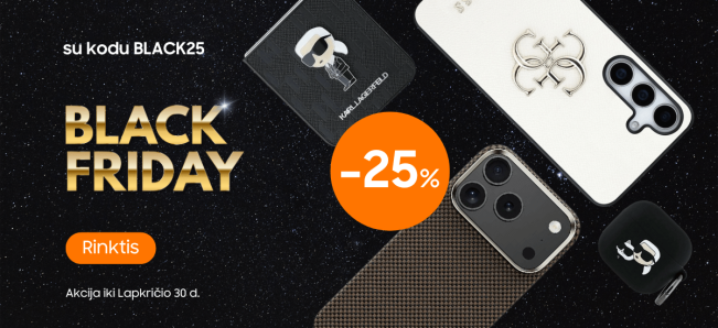 25% nuolaida BENKS, GUESS, KARL LAGERFELD dėklams, Mobili prekyba