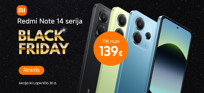 Xiaomi Redmi Note 14 serija, akcija, Mobili prekyba