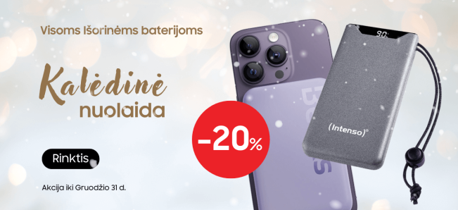 Visoms išorinėms baterijoms 20proc nuolaida, Mobili prekyba