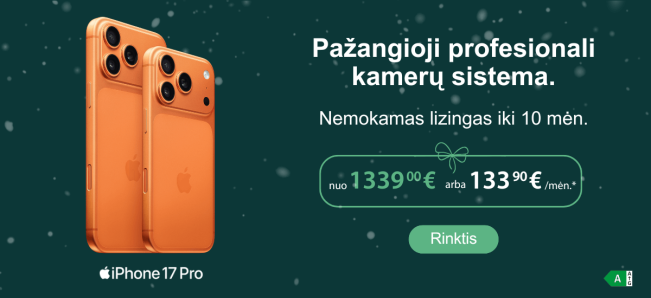 Apple iPhone 17 Pro jau prekyboje, Mobili prekyba