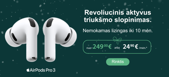 AirPods Pro 3 Kaledine akcija, Mobili prekyba