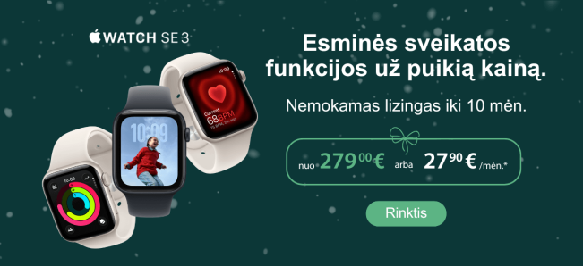 Apple Watch SE 3 Kaledine akcija, Mobili prekyba