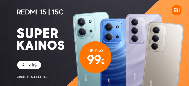 Redmi 15 ir Redmi 15C akcija, Mobili prekyba