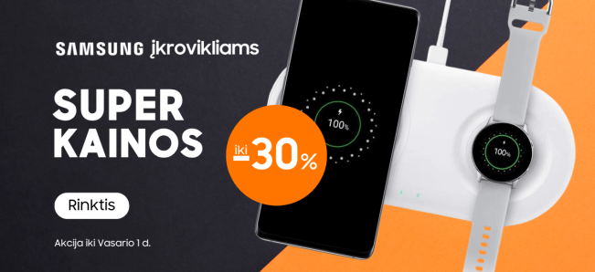 Samsung įkrovikliams nuolaidos iki 30%, Mobili prekyba