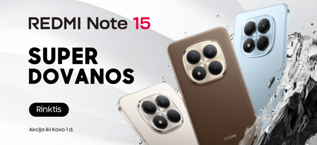 Xiaomi Redmi Note 15 serija su dovanomis, Mobili prekyba