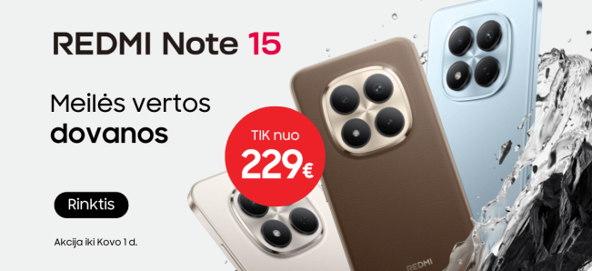 Xiaomi Redmi Note 15 serija su dovanomis, Mobili prekyba