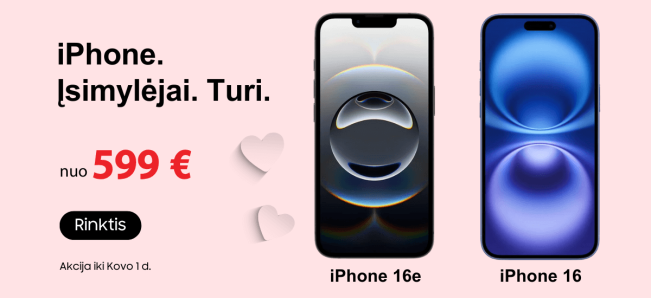 iPhone 16 iPhone 16e akcija, Mobili prekyba