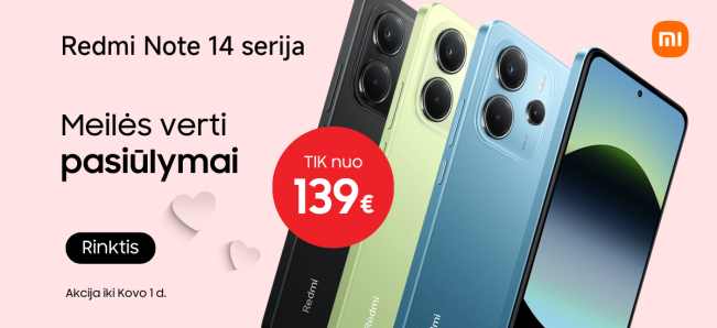 Xiaomi Redmi Note 14 serija, akcija, Mobili prekyba