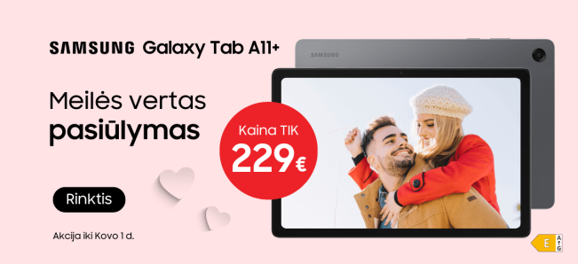 Samsung Galaxy Tab A11+ akcija, Mobili prekyba