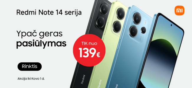 Xiaomi Redmi Note 14 serija, akcija, Mobili prekyba