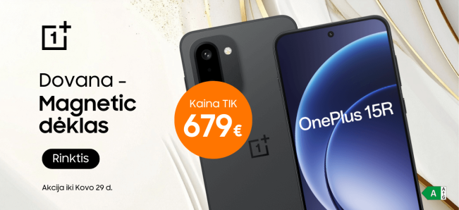 OnePlus 15R ir dėklas dovanų, Mobili prekyba