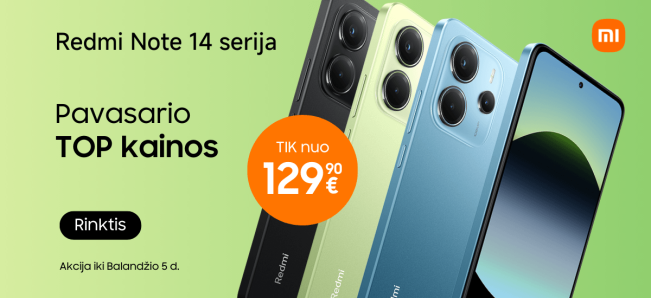 Xiaomi Redmi Note 14 serija, akcija, Mobili prekyba