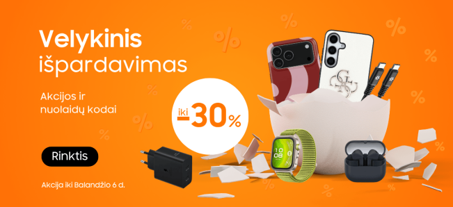 Velykiniai pasiūlymai telefonams, laikrodžiams, aksesuarams, Mobili prekyba
