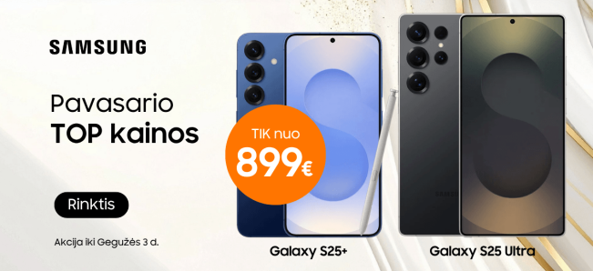 Samsung Galaxy S25+ ir S25 Ultra akcija | Mobili prekyba