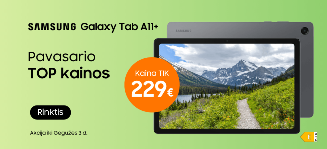 Samsung Galaxy Tab A11+ akcija, Mobili prekyba