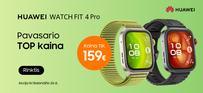 Huawei Watch Fit 4 Pro gera kaina, Mobili prekyba