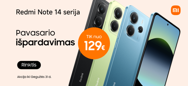 Xiaomi Redmi Note 14 serija, akcija, Mobili prekyba