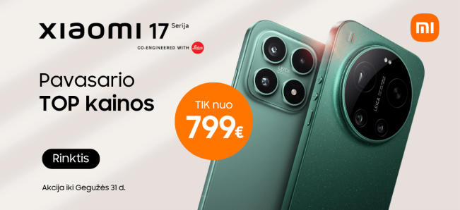 Xiaomi 17 serija nuo 799 Eur, Mobili prekyba