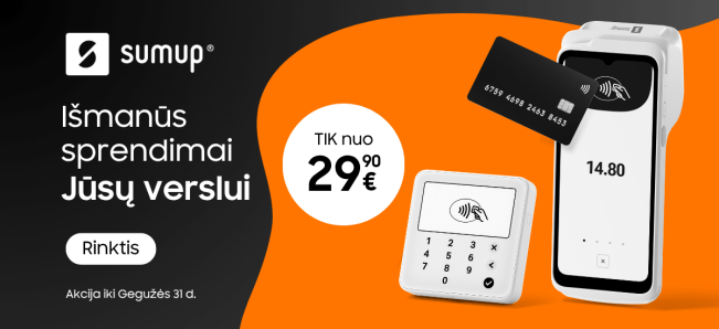 Sumup kortelių skaitytuvai - bet kokio tipo verslui, Mobili prekyba