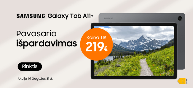 Samsung Galaxy Tab A11+ akcija, Mobili prekyba