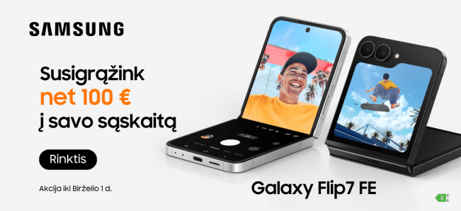 Samsung Galaxy Flip7 FE 100 Eur cashback, Mobili prekyba