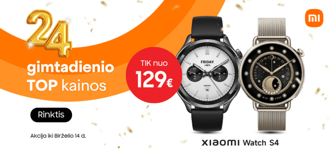 Xiaomi Watch S4 super kainos, Mobili prekyba