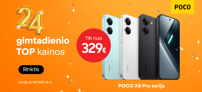 Poco X8 serija akcija, Mobili prekyba
